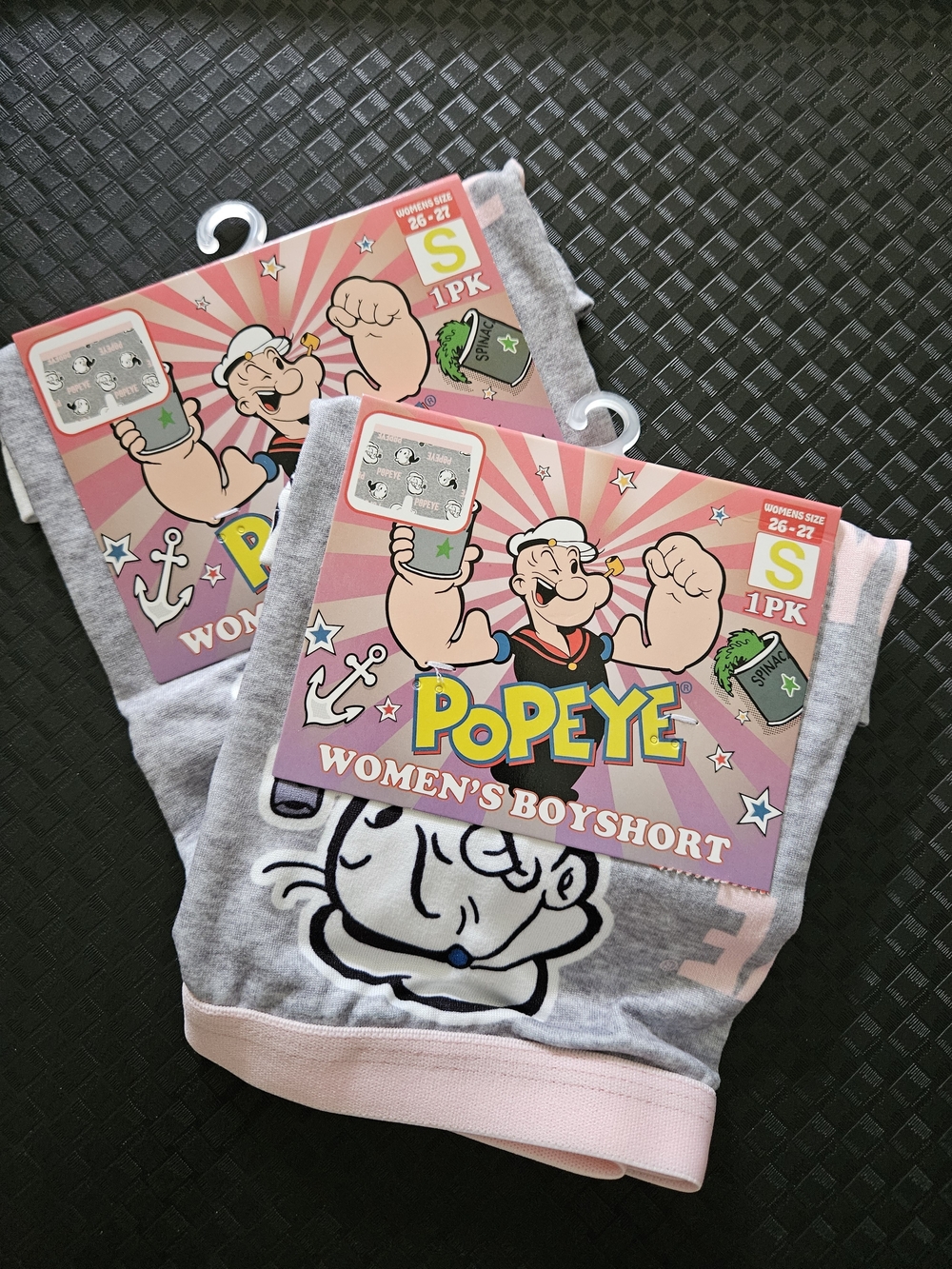 Size S Small Womens Boyshorts Popeye Sailor Cartoon